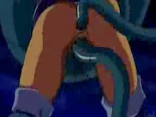 Seductress Titan's Raven gets tentacle love
